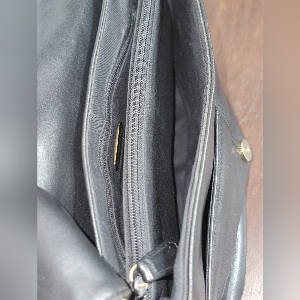 Jacqueline Ferrar Vintage Black Leather Shoulder Bag - Picture 15 of 15